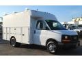 Front 3/4 View of 2008 Savana Cutaway 3500 Commercial Moving Truck