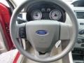 2009 Ford Focus Medium Stone Interior Steering Wheel Photo