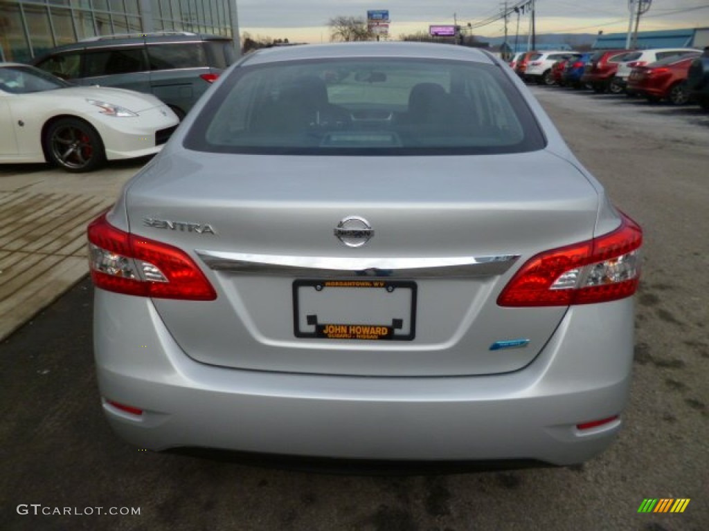 2014 Sentra S - Brilliant Silver / Charcoal photo #6