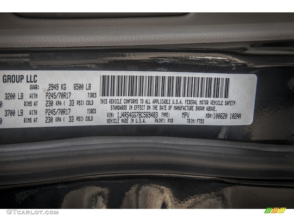 2011 Jeep Grand Cherokee Laredo X Package Color Code Photos