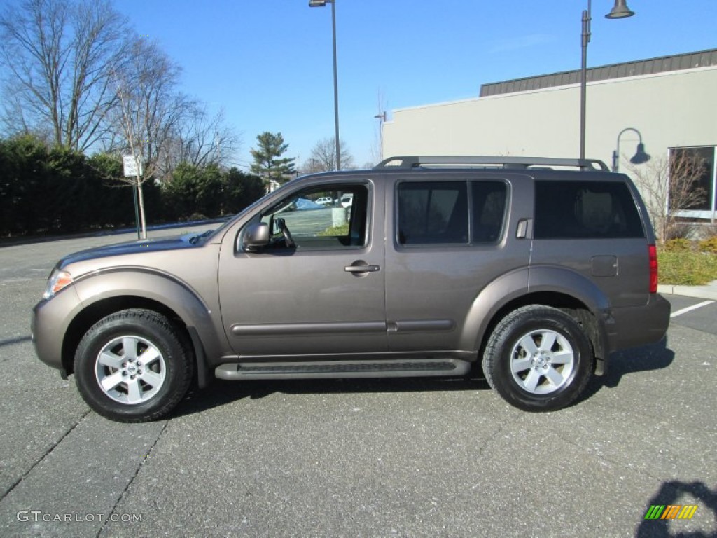 Mocha 2008 Nissan Pathfinder SE 4x4 Exterior Photo #89522635