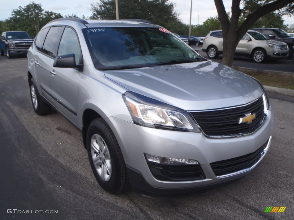 Silver Ice Metallic 2014 Chevrolet Traverse LS Exterior Photo #89523033