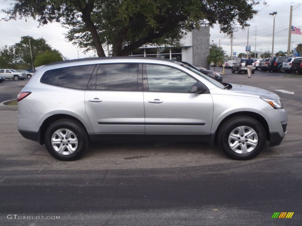 Silver Ice Metallic 2014 Chevrolet Traverse LS Exterior Photo #89523181