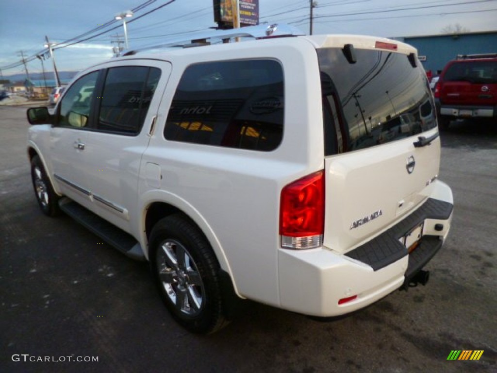 2014 Armada Platinum - Pearl White / Almond photo #5