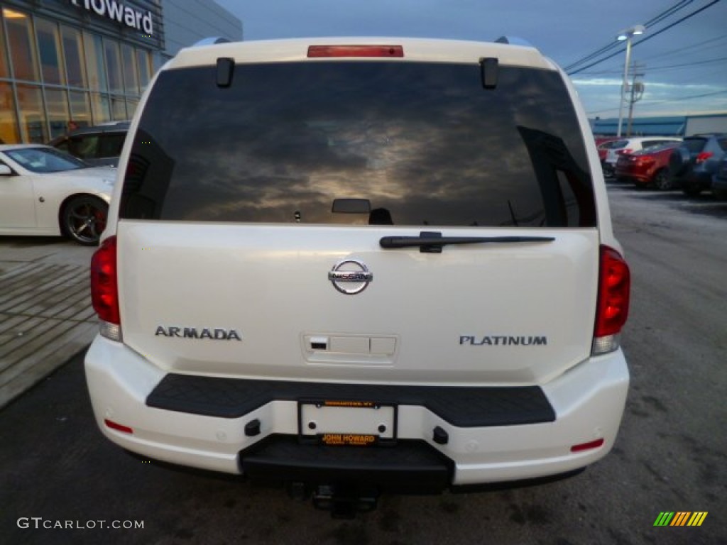 2014 Armada Platinum - Pearl White / Almond photo #6