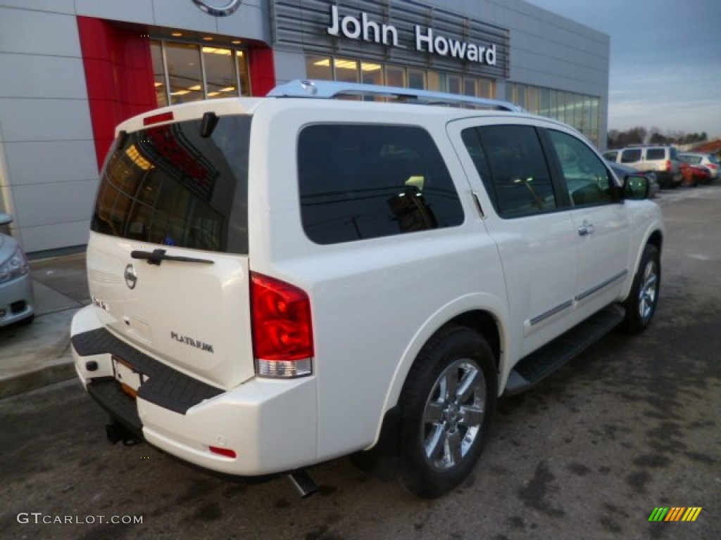2014 Armada Platinum - Pearl White / Almond photo #7