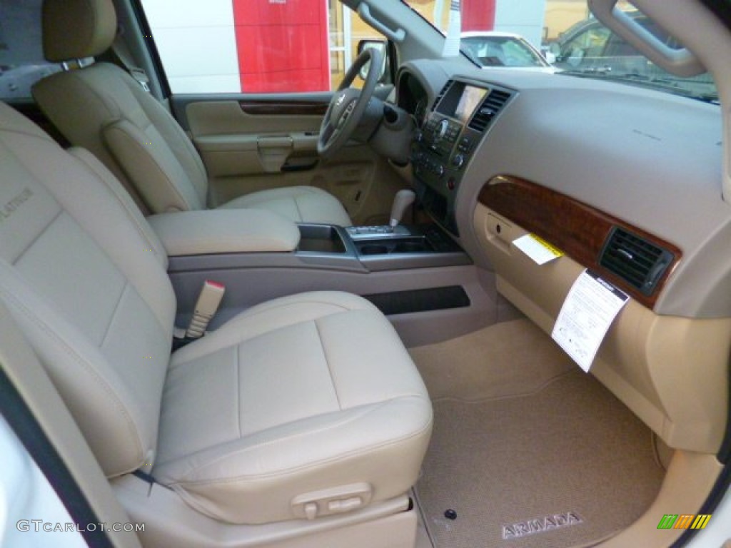 2014 Armada Platinum - Pearl White / Almond photo #10
