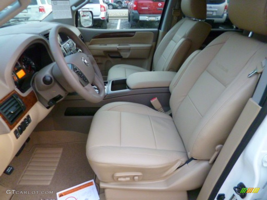 2014 Armada Platinum - Pearl White / Almond photo #16