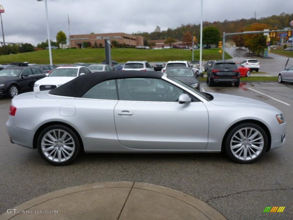 Ice Silver Metallic 2010 Audi A5 2.0T quattro Cabriolet Exterior Photo #89524462