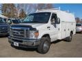 Oxford White 2012 Ford E Series Cutaway E350 Commercial Utility Truck