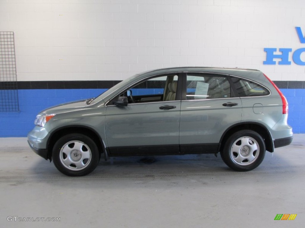 2011 CR-V LX 4WD - Opal Sage Metallic / Ivory photo #2