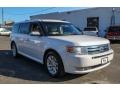 2011 White Platinum Metallic Tri-Coat Ford Flex SEL  photo #7