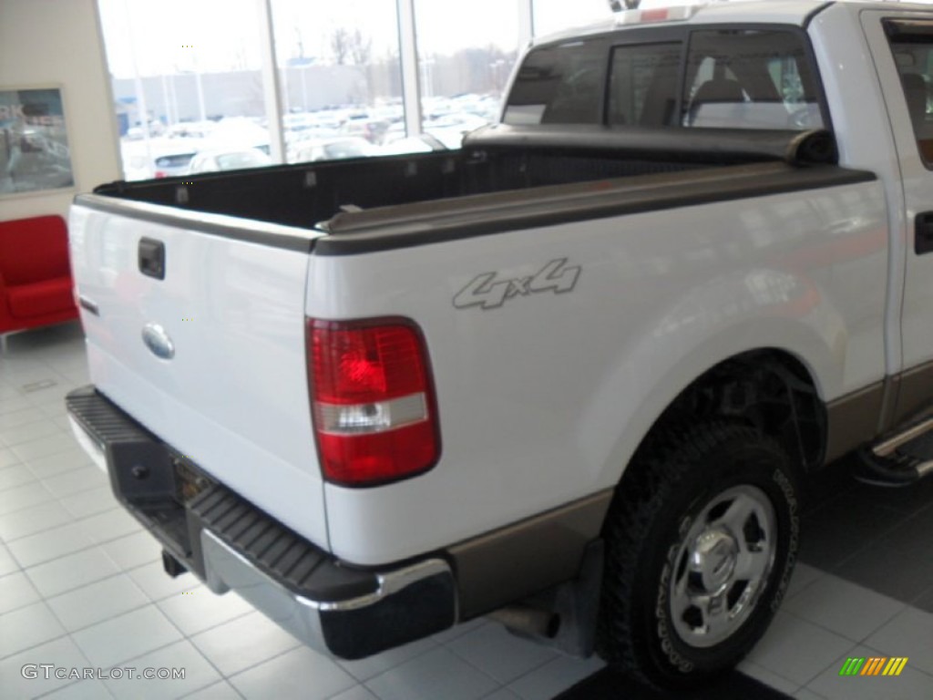 2006 F150 XLT SuperCrew 4x4 - Oxford White / Tan photo #9