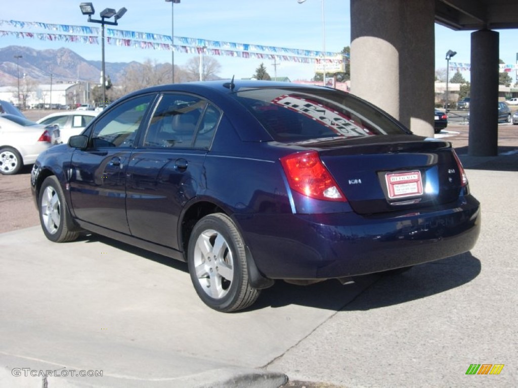 2007 ION 3 Sedan - Deep Blue / Gray photo #10