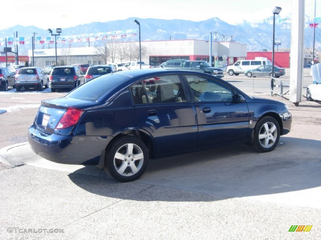 2007 ION 3 Sedan - Deep Blue / Gray photo #13