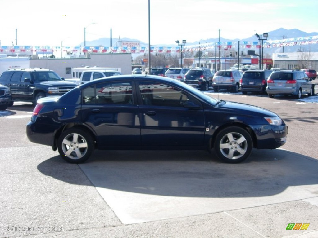 2007 ION 3 Sedan - Deep Blue / Gray photo #14