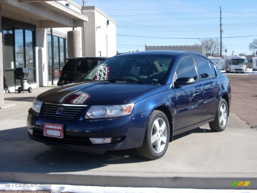 2007 ION 3 Sedan - Deep Blue / Gray photo #16