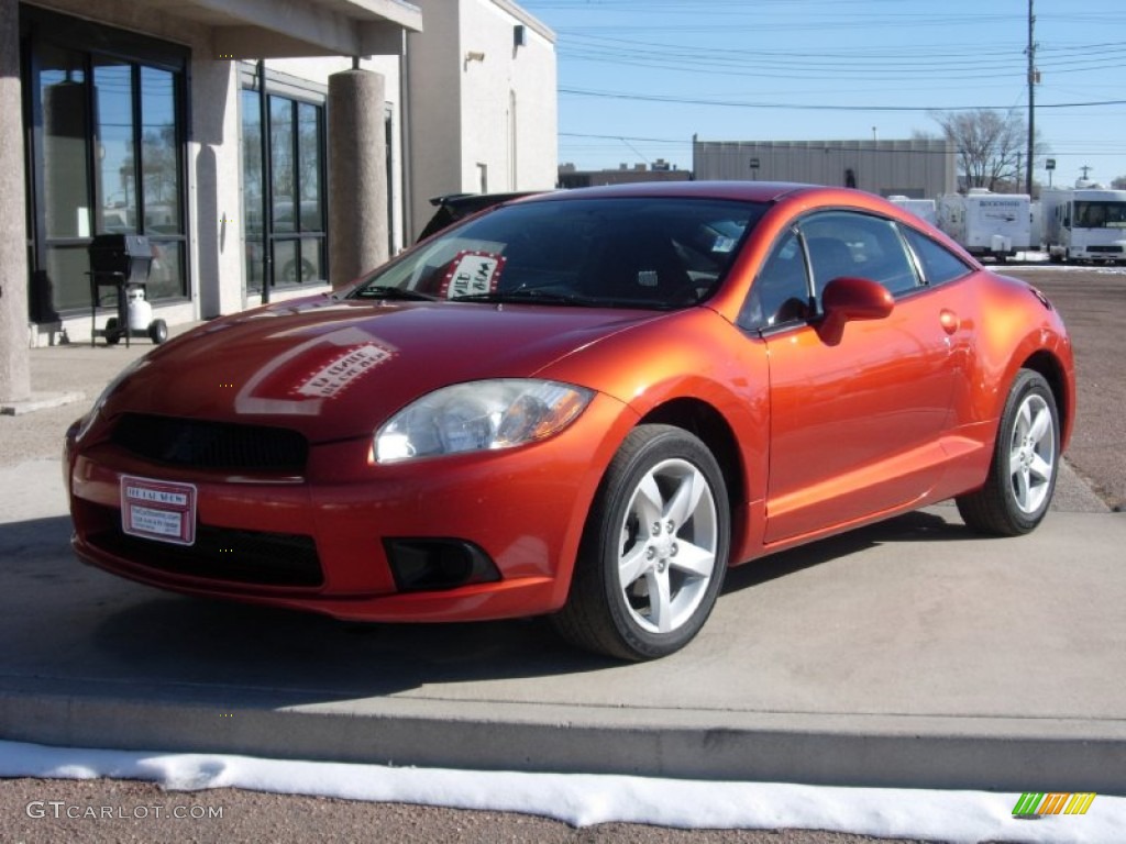 2009 Eclipse GS Coupe - Sunset Pearlescent Pearl / Dark Charcoal photo #15