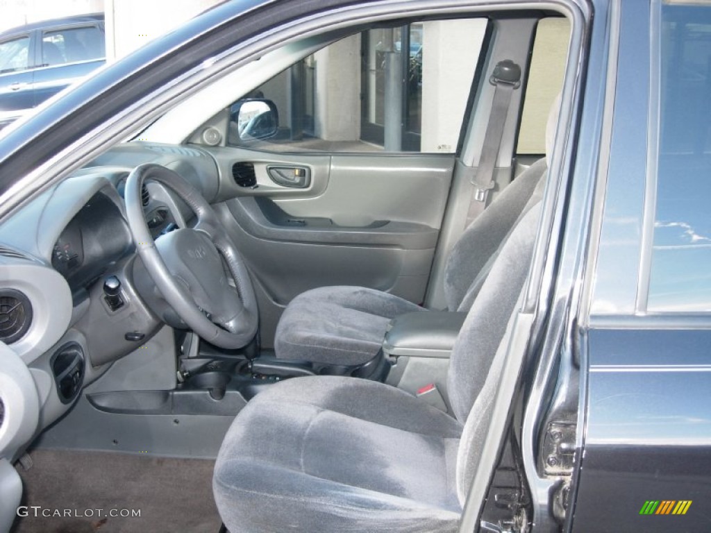 2001 Santa Fe GLS V6 - Obsidian Black / Gray photo #4