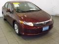 Crimson Pearl - Civic LX Sedan Photo No. 1