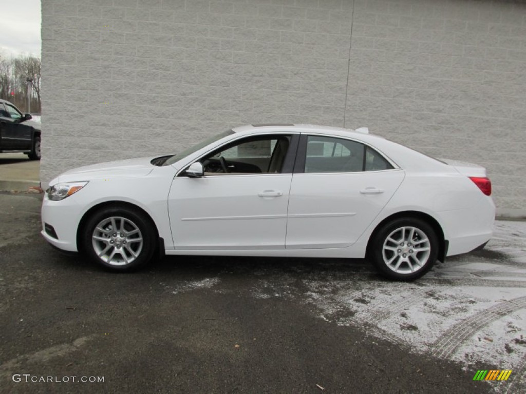2014 Malibu LT - Summit White / Cocoa/Light Neutral photo #2