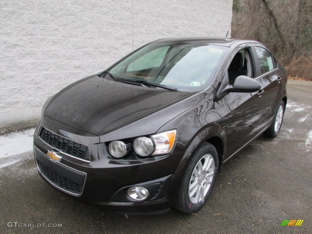 Mocha Bronze Metallic 2014 Chevrolet Sonic LT Sedan Exterior Photo #89533936