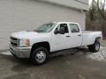 Summit White 2014 Chevrolet Silverado 3500HD WT Crew Cab Dual Rear Wheel 4x4 Exterior