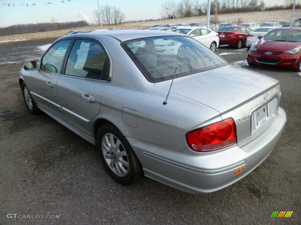 2003 Sonata GLS V6 - Brilliant Silver Metallic / Black photo #5