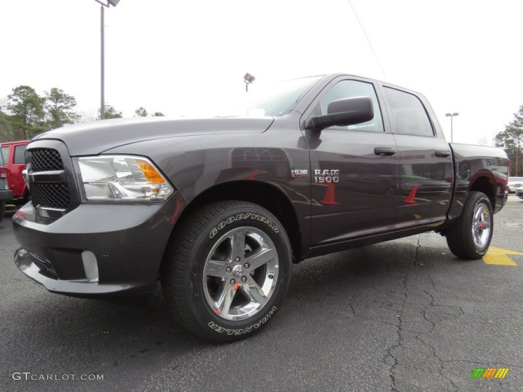 2014 1500 Express Crew Cab 4x4 - Granite Crystal Metallic / Black/Diesel Gray photo #3