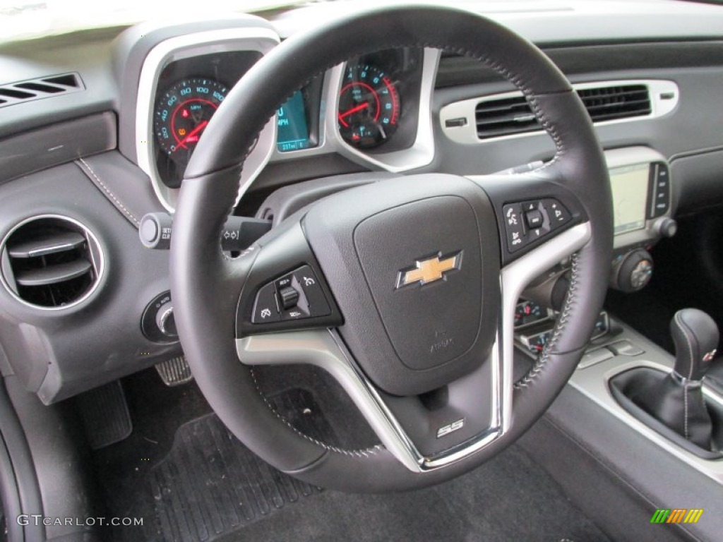 2013 Chevrolet Camaro SS/RS Coupe Black Steering Wheel Photo #89536057
