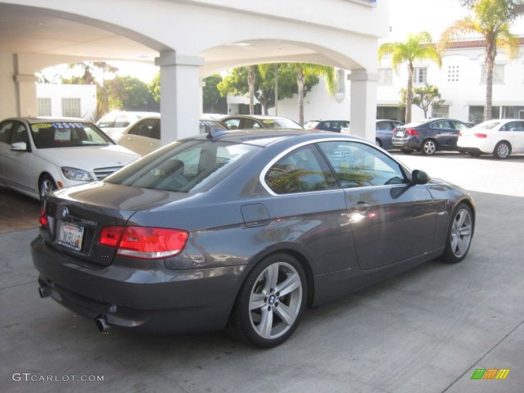 2008 3 Series 335i Coupe - Sparkling Graphite Metallic / Black photo #2