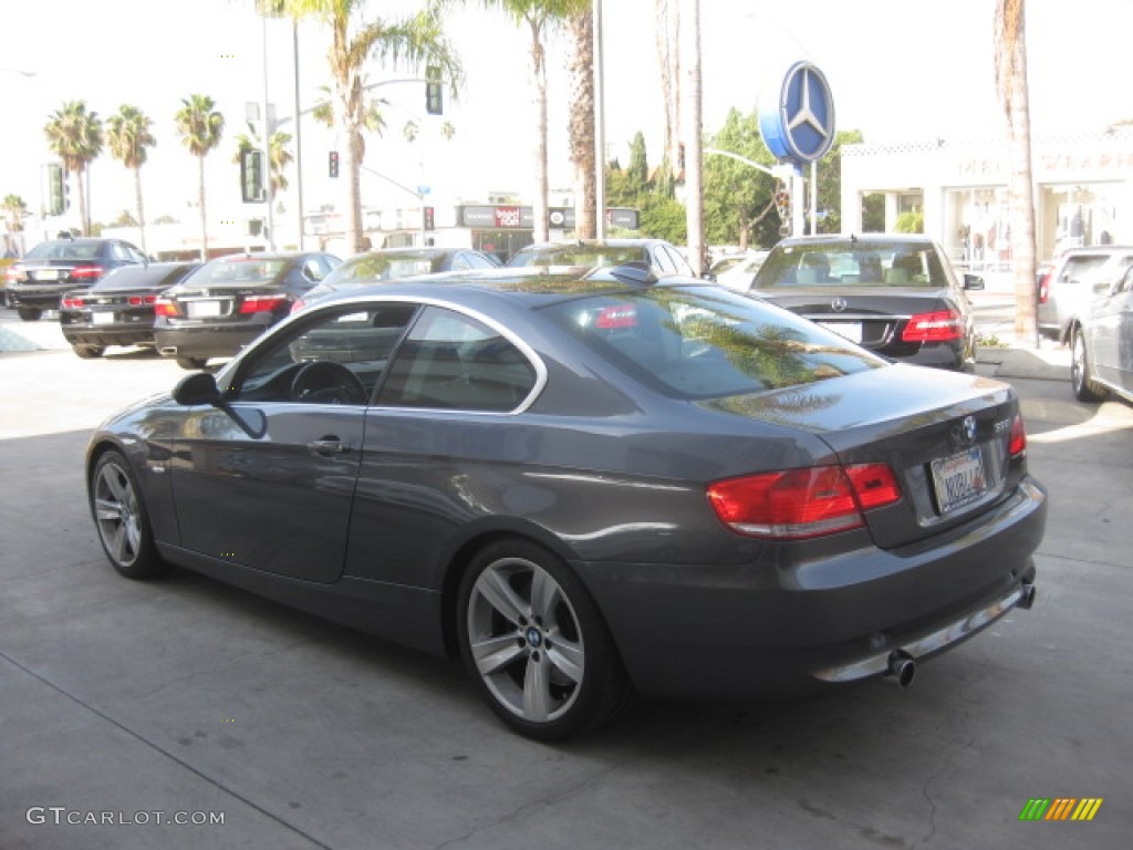 2008 3 Series 335i Coupe - Sparkling Graphite Metallic / Black photo #4