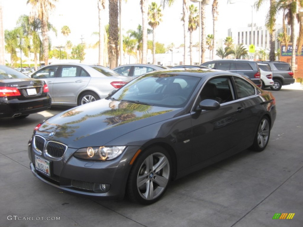 2008 3 Series 335i Coupe - Sparkling Graphite Metallic / Black photo #5