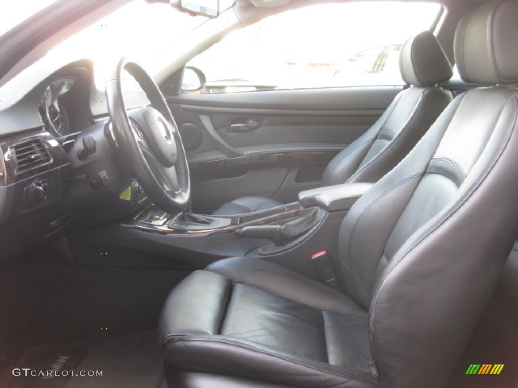 2008 3 Series 335i Coupe - Sparkling Graphite Metallic / Black photo #16