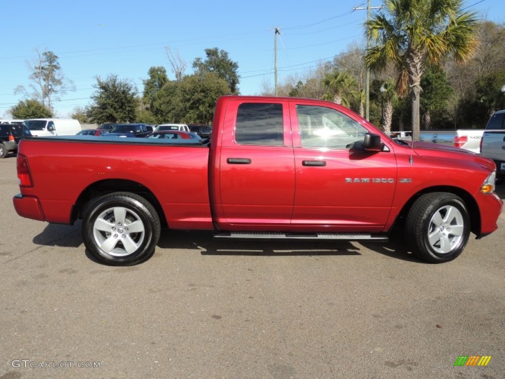 Deep Cherry Red Crystal Pearl 2012 Dodge Ram 1500 Express Quad Cab Exterior Photo #89537032