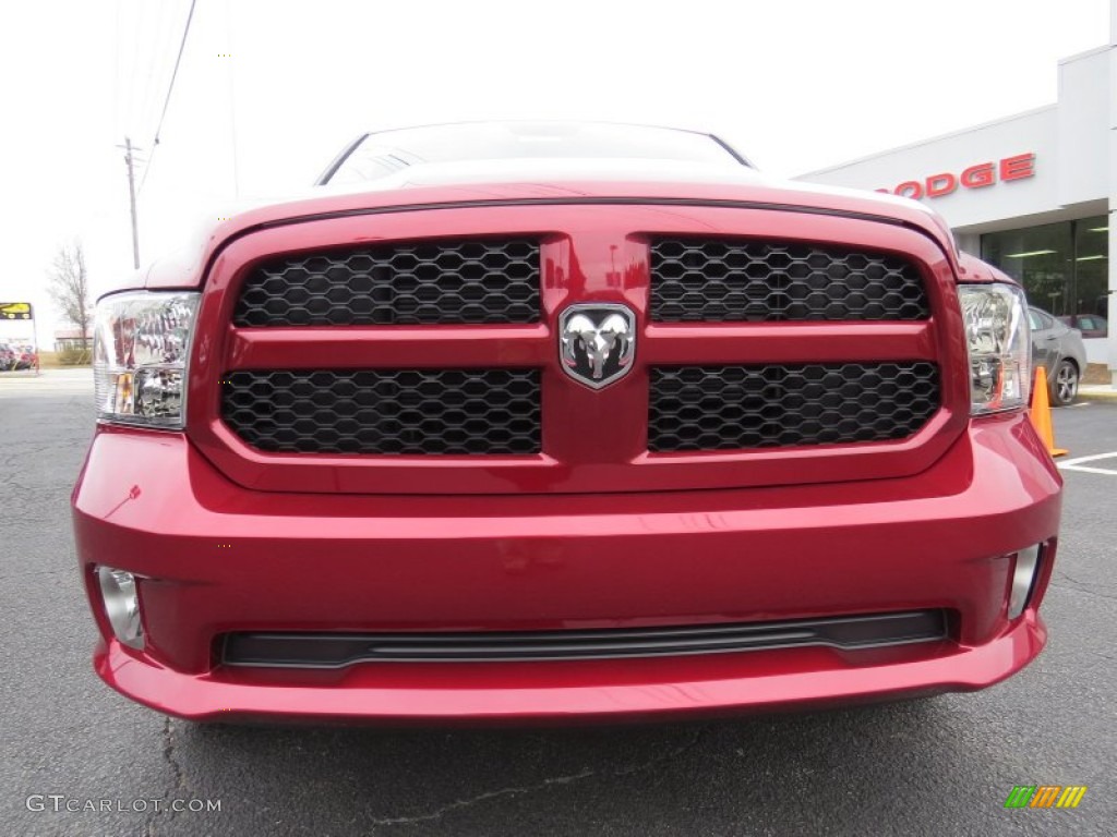 2014 1500 Express Crew Cab - Deep Cherry Red Crystal Pearl / Black/Diesel Gray photo #2