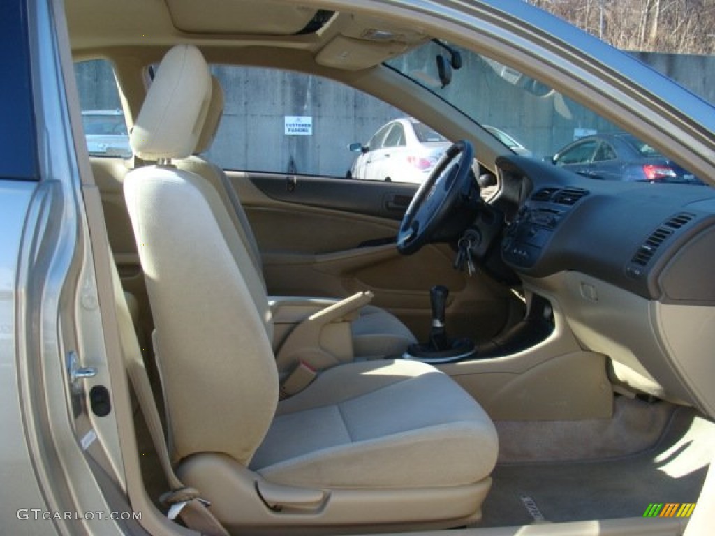 Ivory Interior 2003 Honda Civic EX Coupe Photo #89538370
