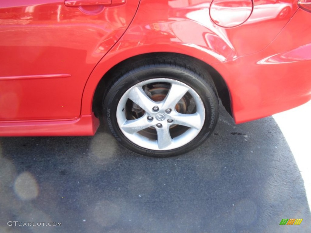 2004 MAZDA6 i Sport Sedan - Volcanic Red / Black photo #7