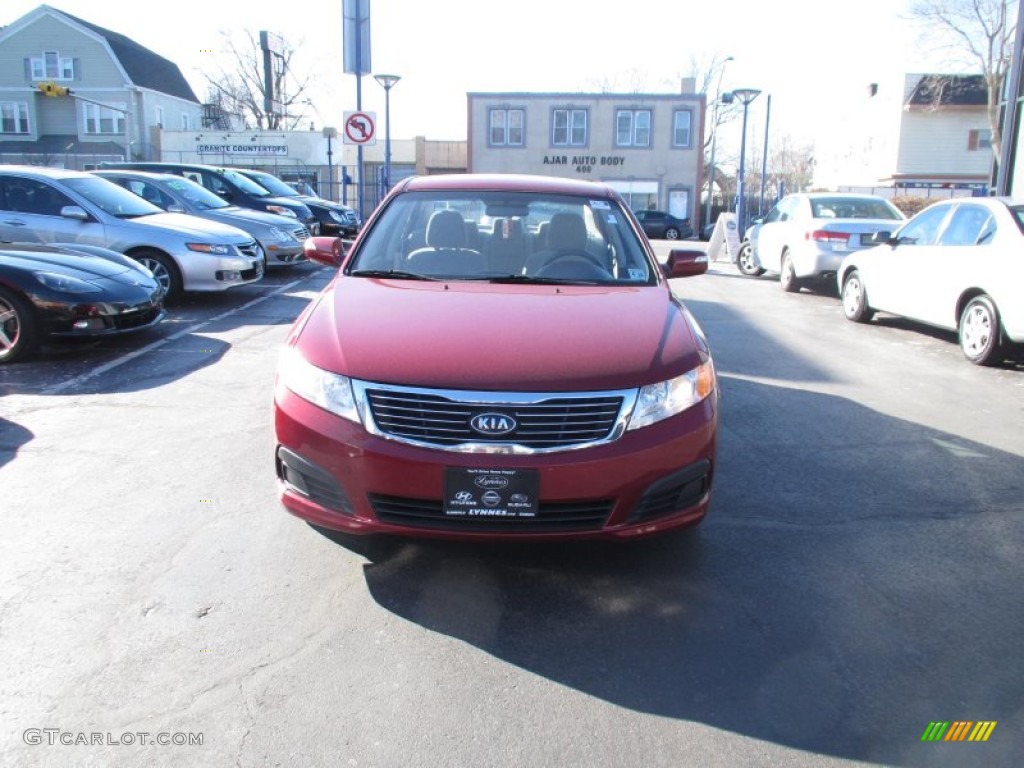 2009 Optima LX - Ruby Red / Gray photo #2