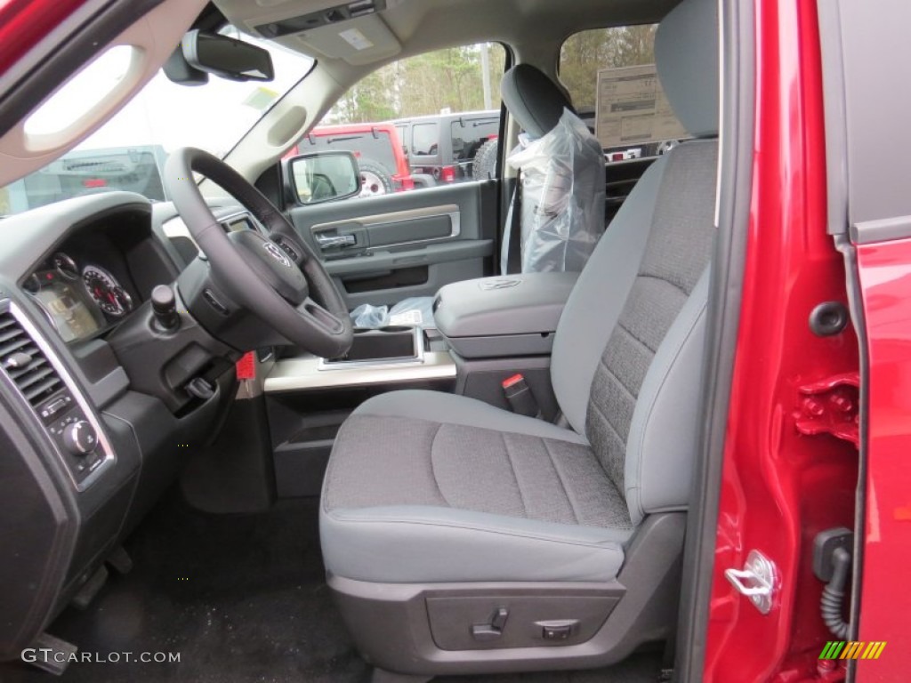 2014 1500 Big Horn Crew Cab - Deep Cherry Red Crystal Pearl / Black/Diesel Gray photo #11