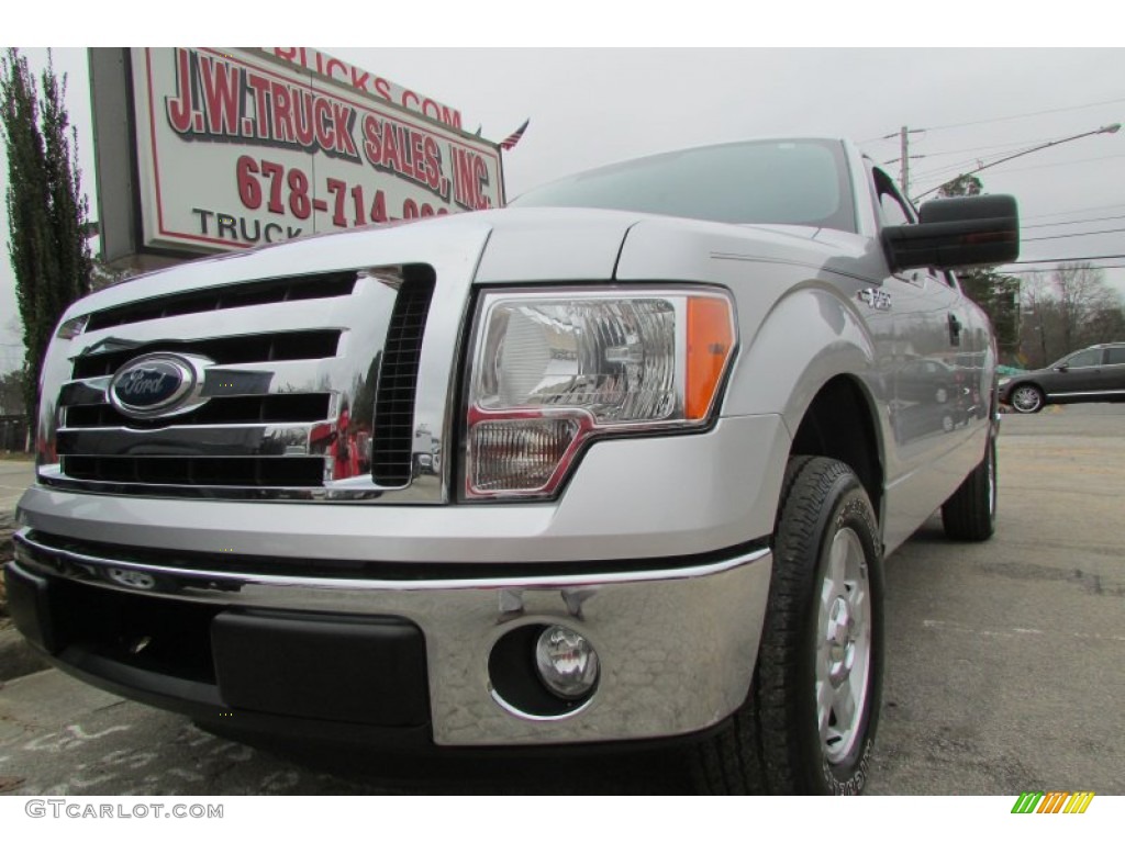 2011 F150 XLT SuperCab - Ingot Silver Metallic / Steel Gray photo #1