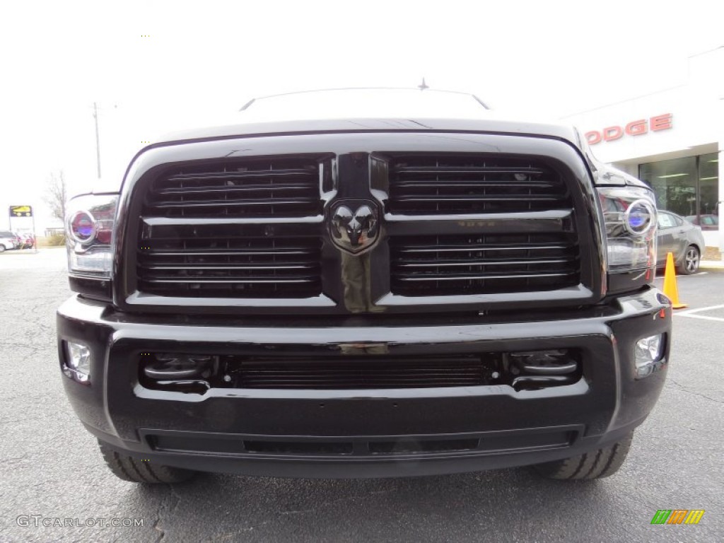 2014 2500 SLT Crew Cab 4x4 - Black / Black/Diesel Gray photo #2