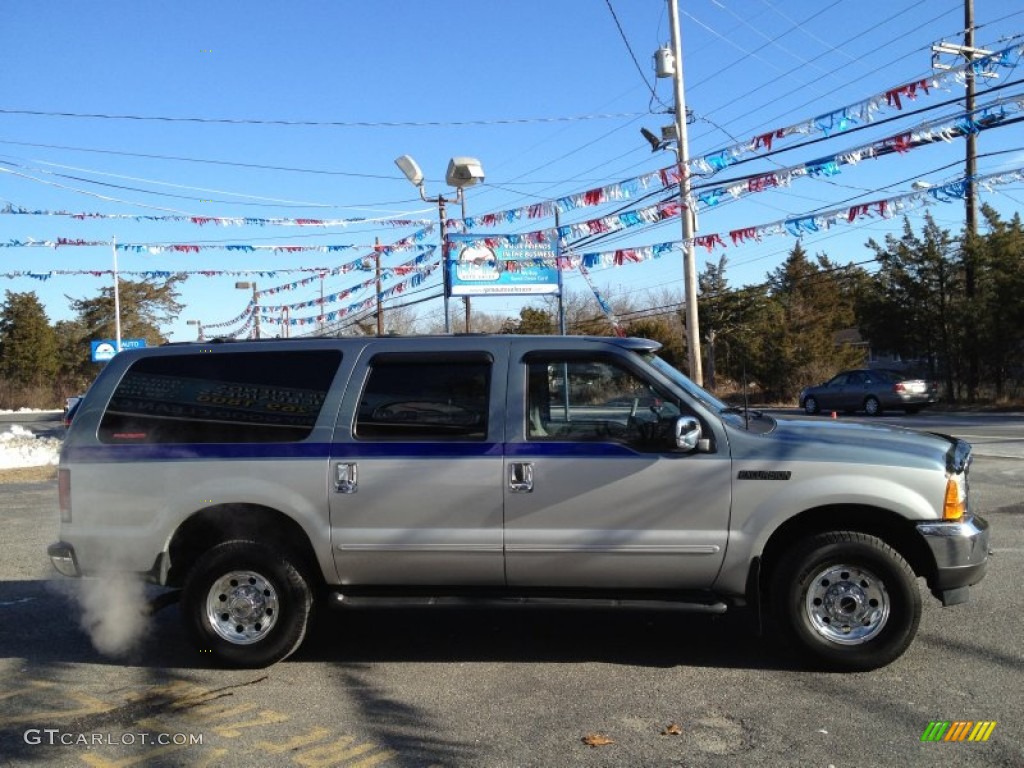2000 Excursion XLT 4x4 - Medium Steel Blue Metallic / Medium Graphite photo #8