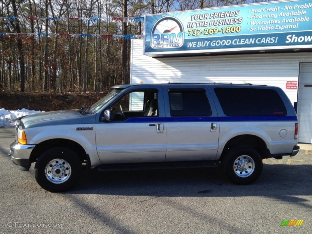 2000 Excursion XLT 4x4 - Medium Steel Blue Metallic / Medium Graphite photo #17