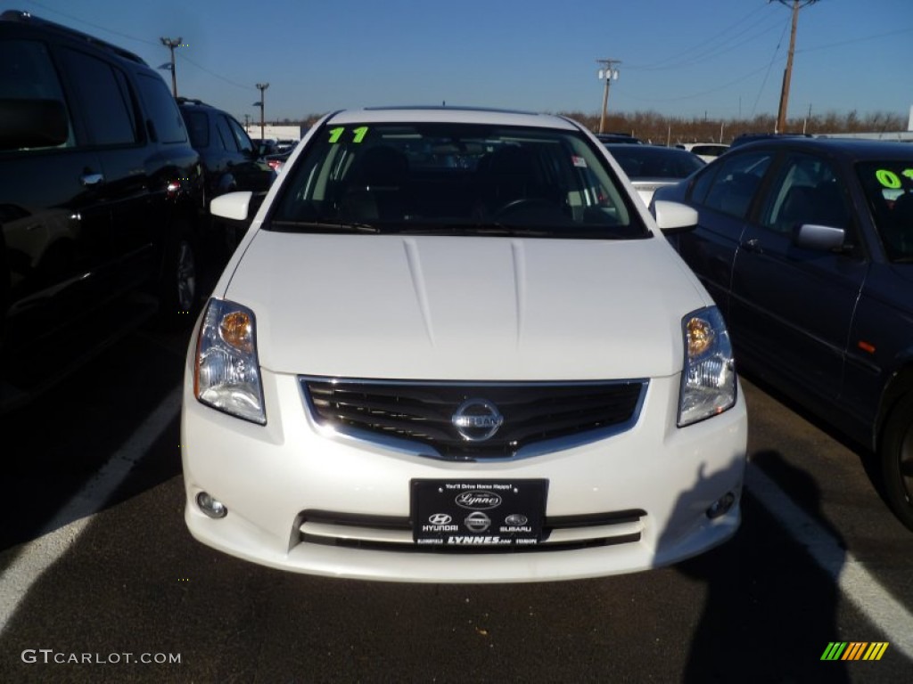 2011 Sentra 2.0 SL - Aspen White / Charcoal photo #1