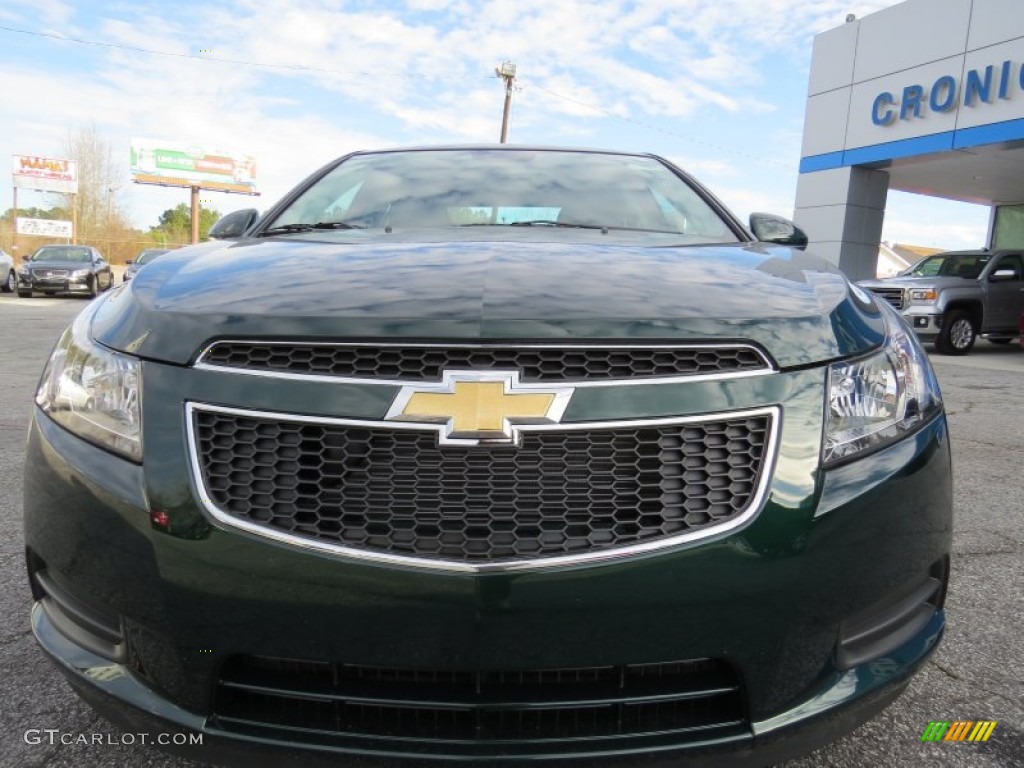 2014 Cruze Eco - Rainforest Green Metallic / Medium Titanium photo #3