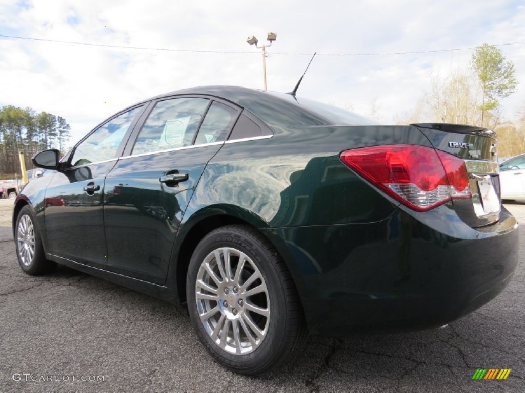 2014 Cruze Eco - Rainforest Green Metallic / Medium Titanium photo #6