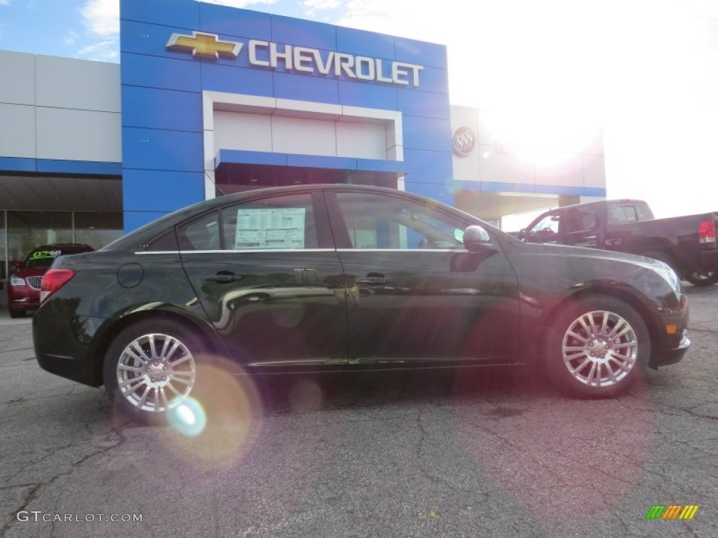 2014 Cruze Eco - Rainforest Green Metallic / Medium Titanium photo #9