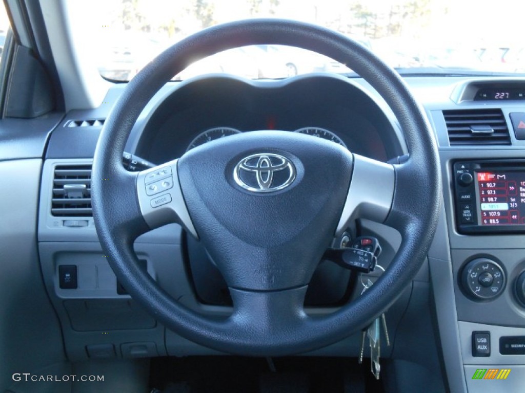 2013 Toyota Corolla LE Ash Steering Wheel Photo #89545552