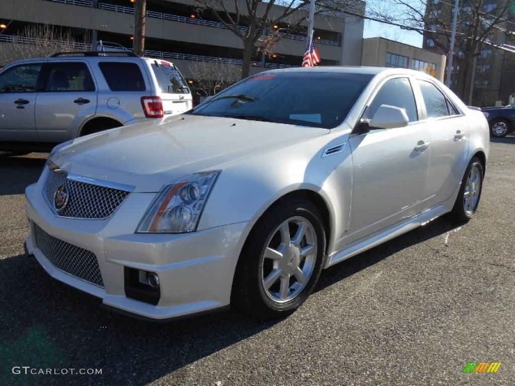 White Diamond Tri-Coat 2009 Cadillac CTS Sedan Exterior Photo #89546371